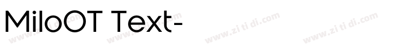 MiloOT Text字体转换